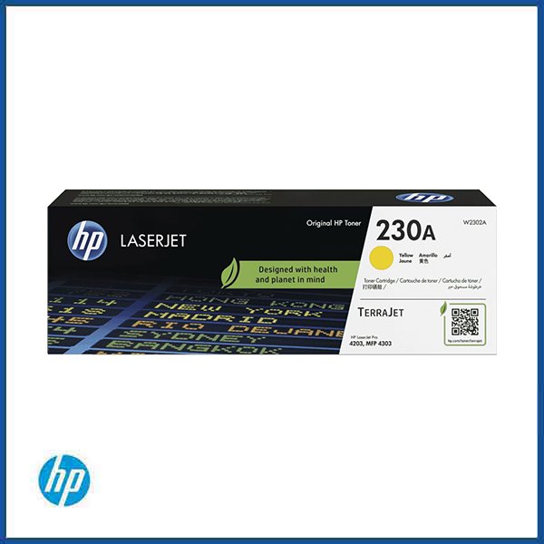 HP 230A Yellow Original LaserJet Toner Cartridge – W2302A in Qatar